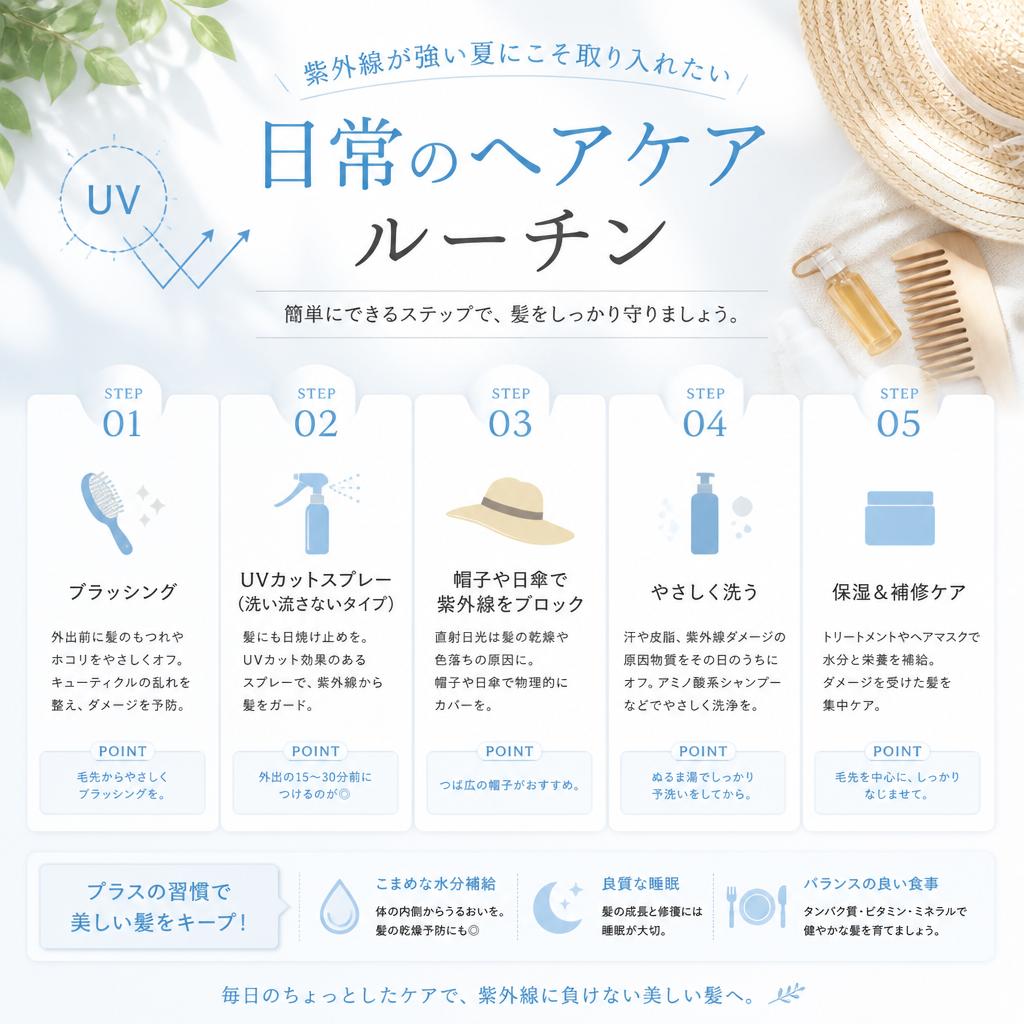 日常のヘアケアルーチン