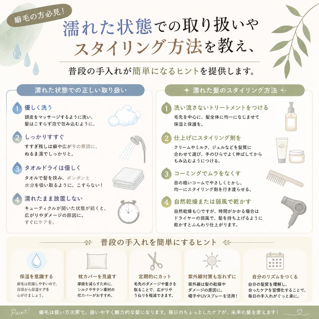 癖毛へのアプローチ
