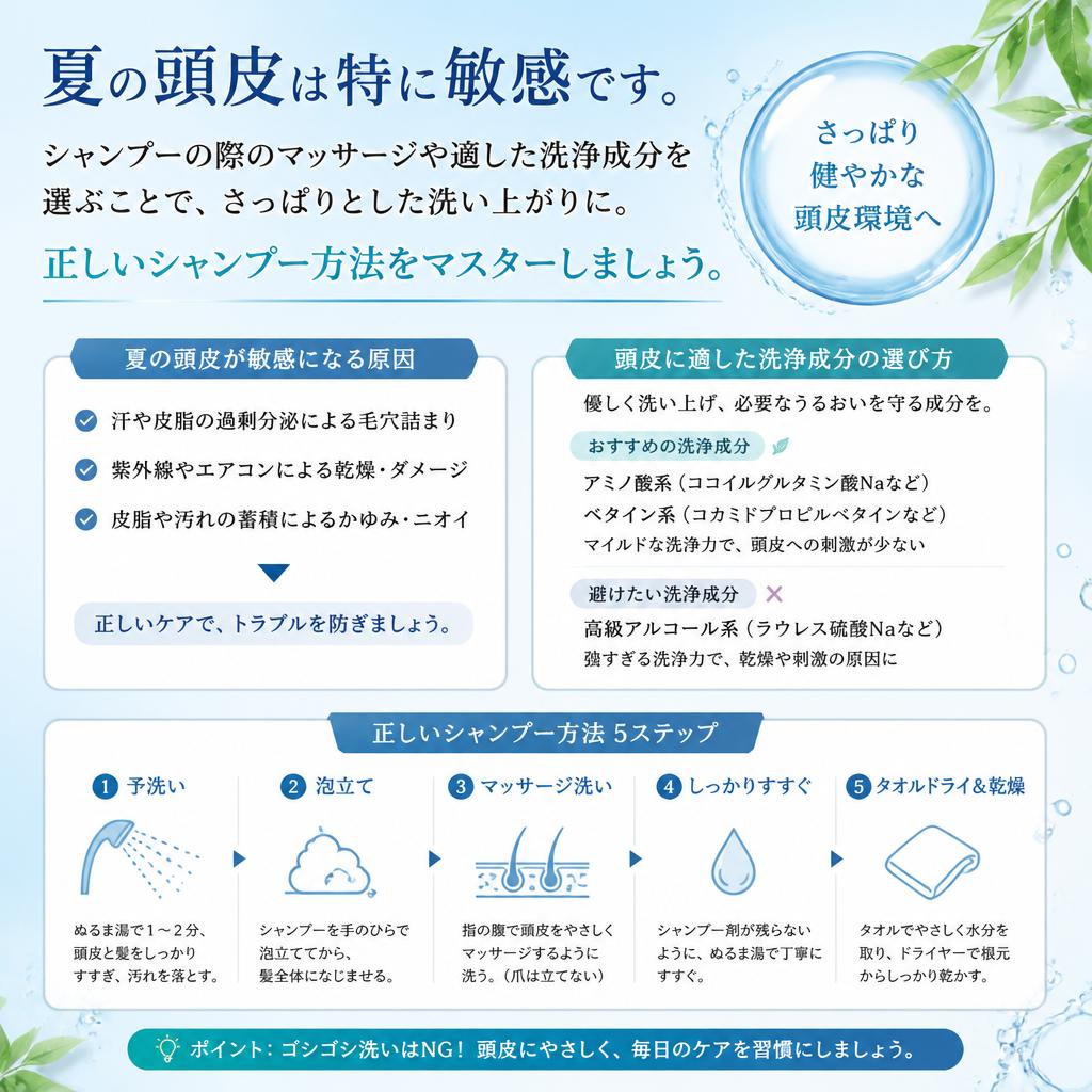 効果的なシャンプー法