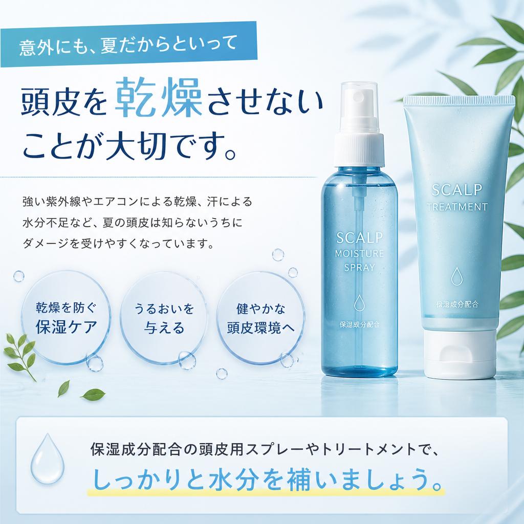 頭皮の保湿ケア