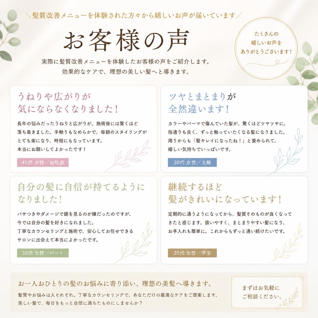 お客様の声
