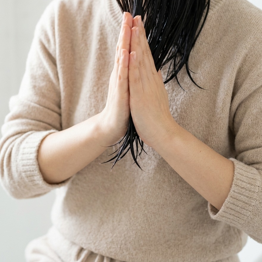 前髪へのつけ方と、洗い流さないトリートメントとの使い分け