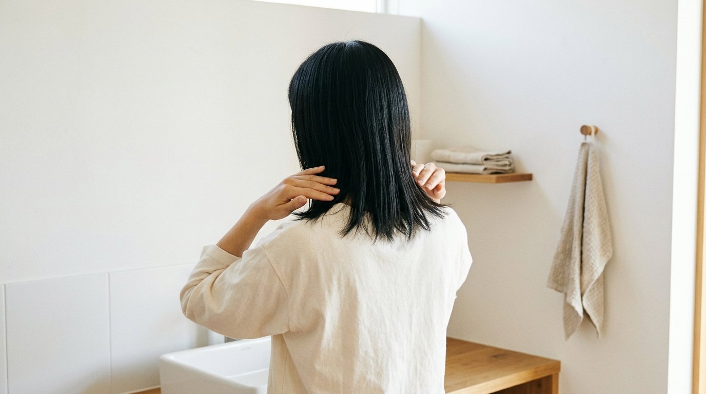 トリートメントで髪がペタンとする時のつける量と場所｜SQUTE01｜福井市の美容室 vanfamily四ツ居店