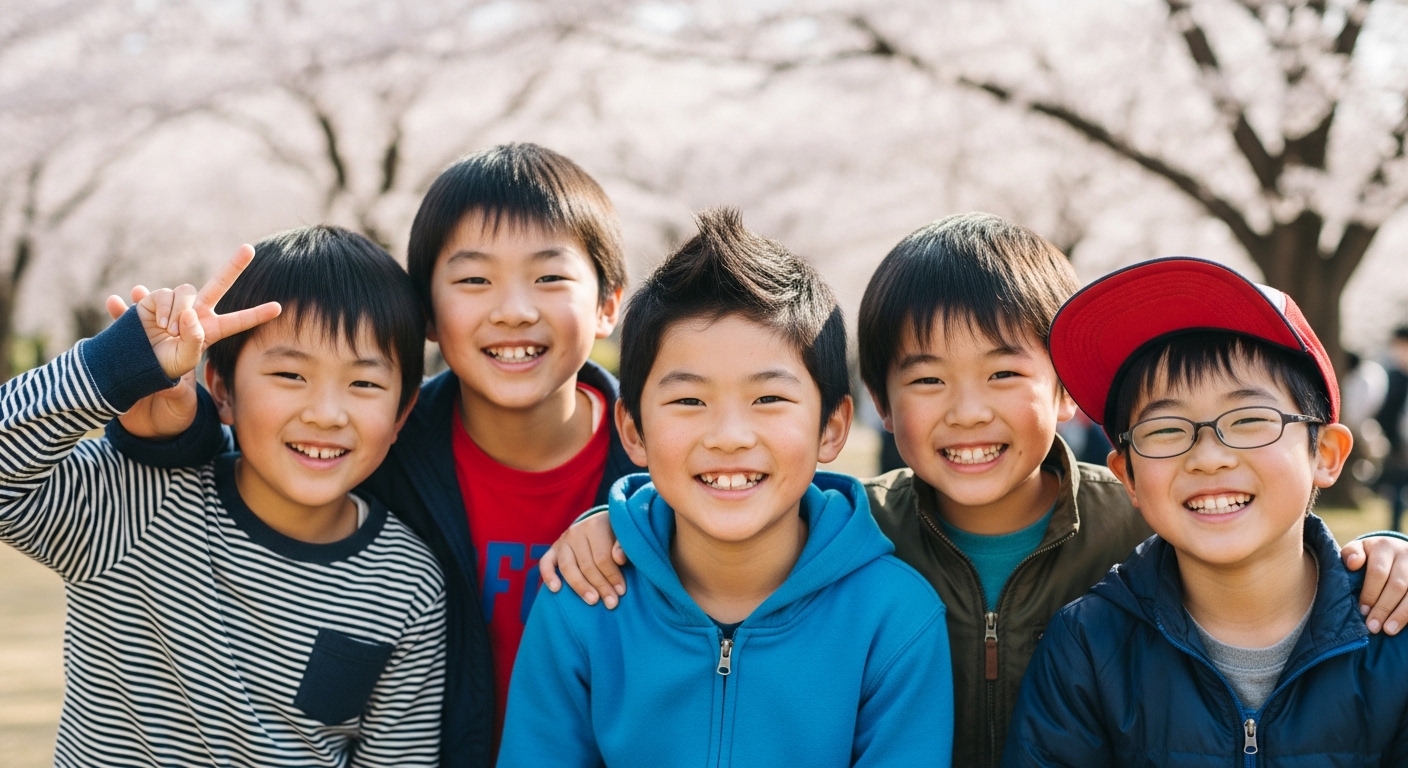 男の子のための特別なスクールカット！