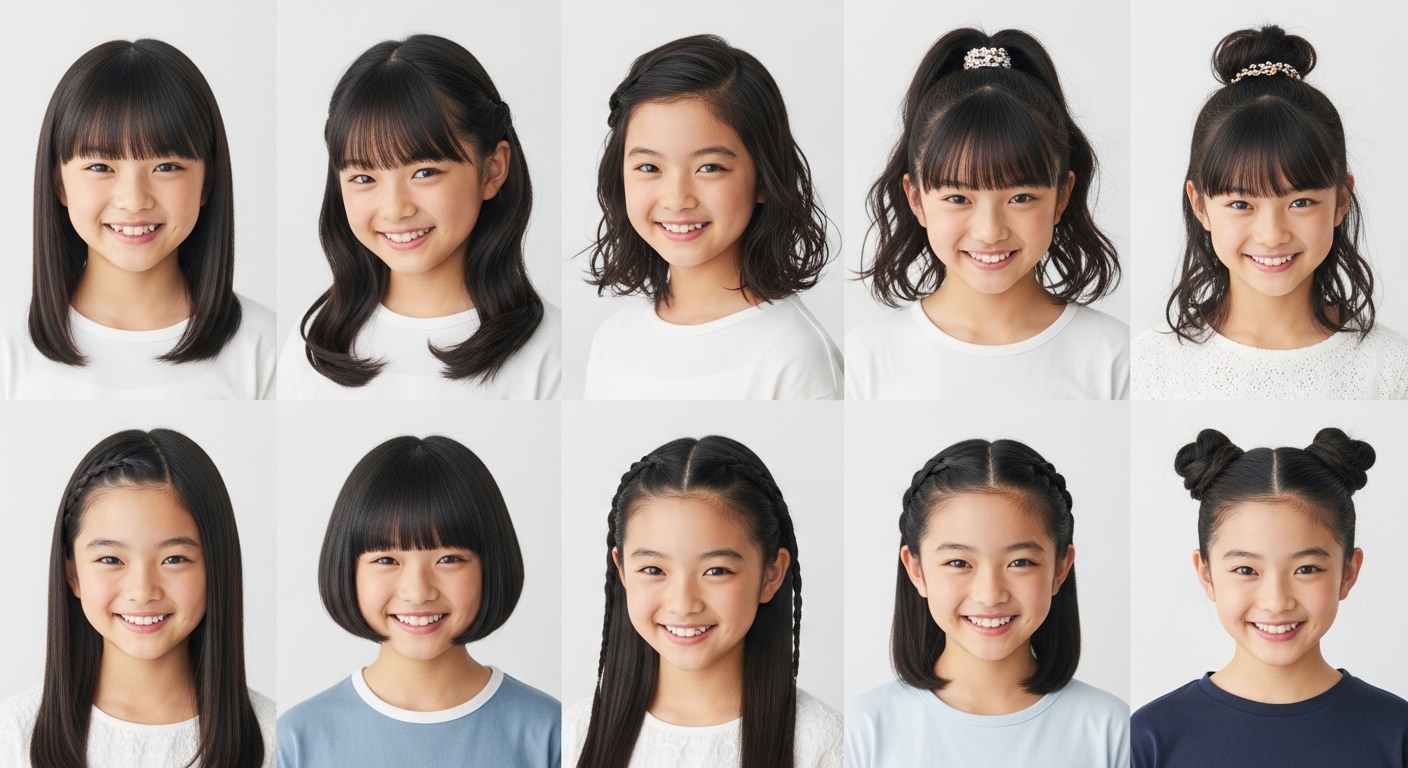 小学生に人気の髪型一覧