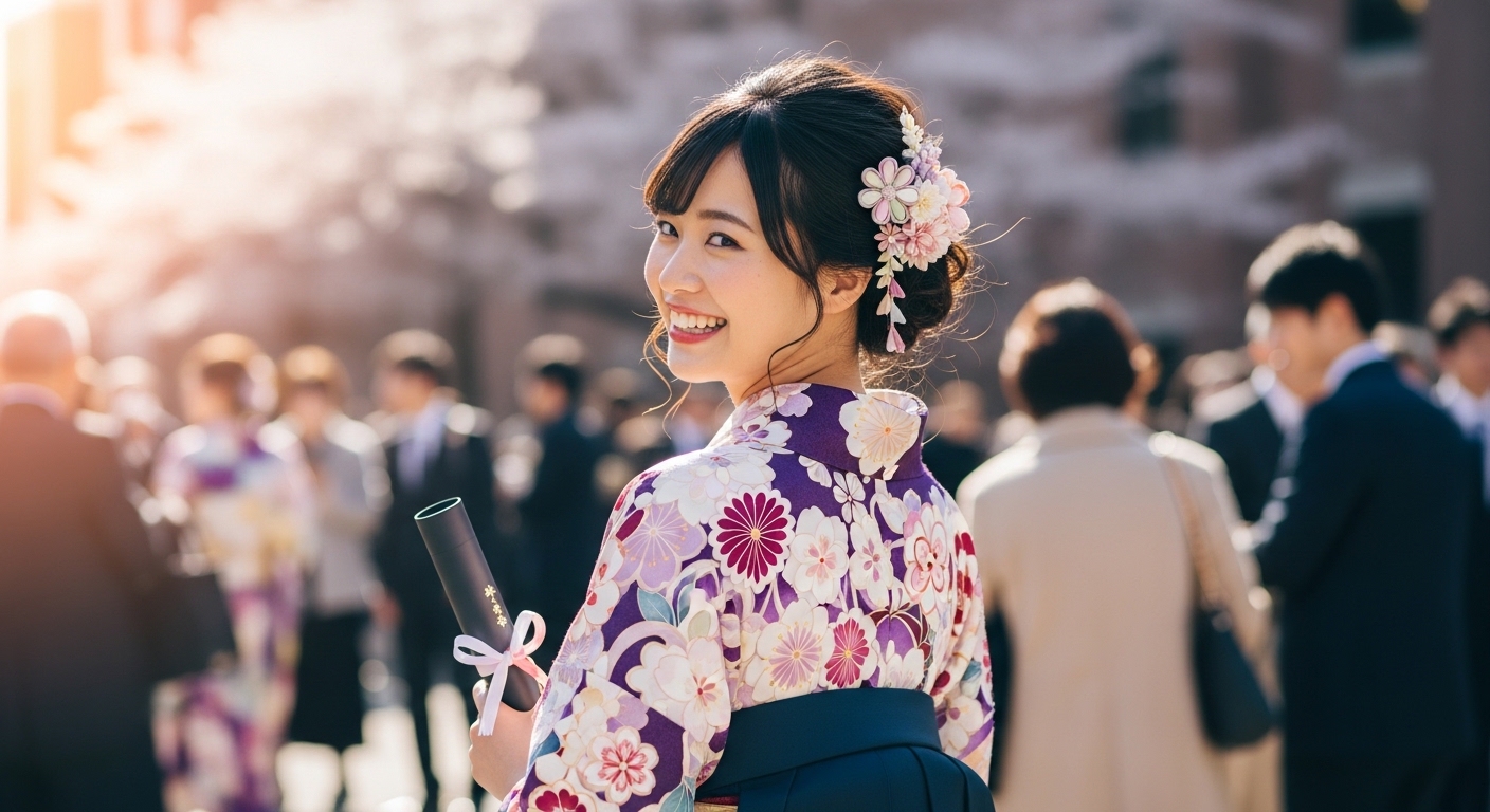 卒業式を彩る特別な着付けとヘアアレンジ