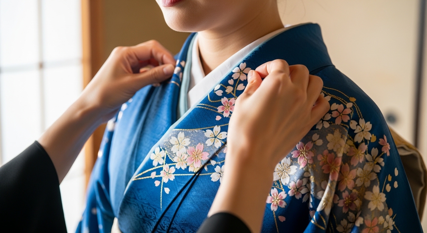 プロの技術で美しく着飾られる
