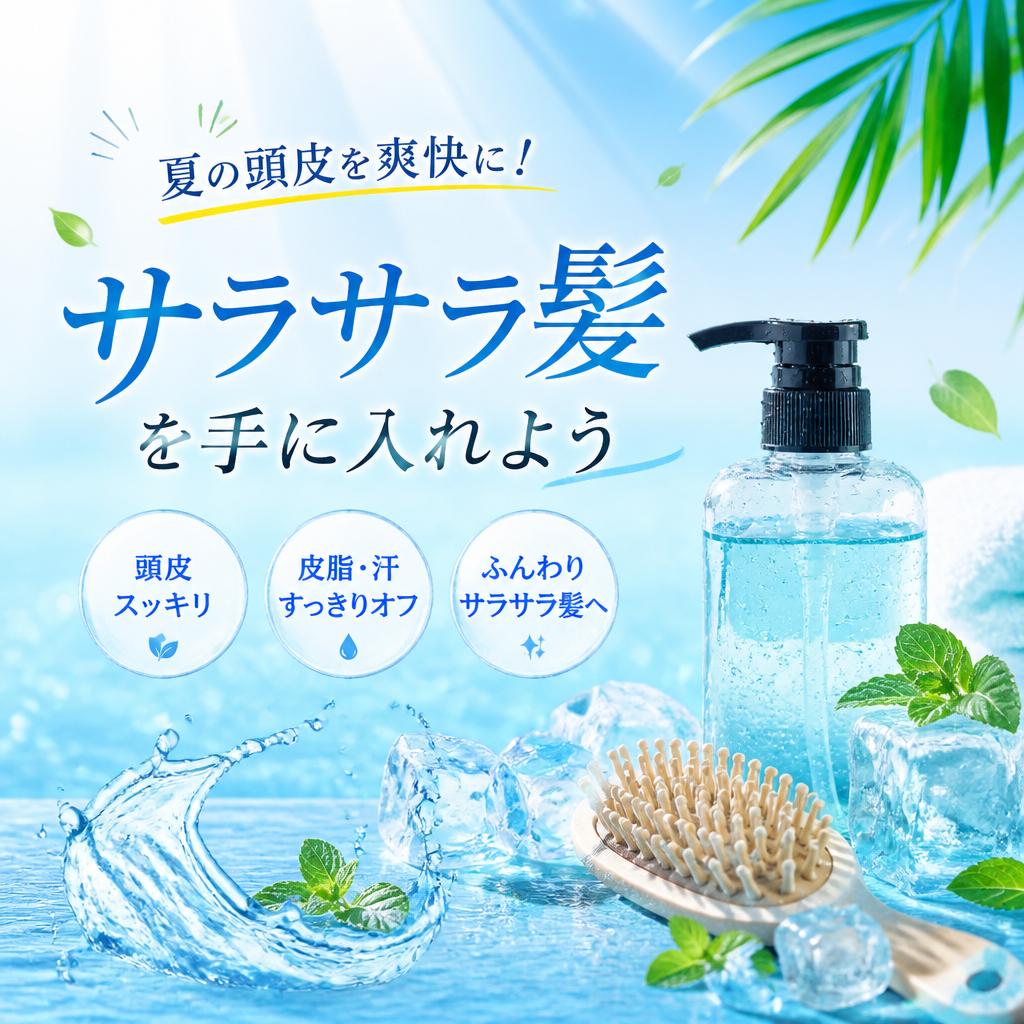 夏の頭皮を爽快に！サラサラ髪を手に入れよう