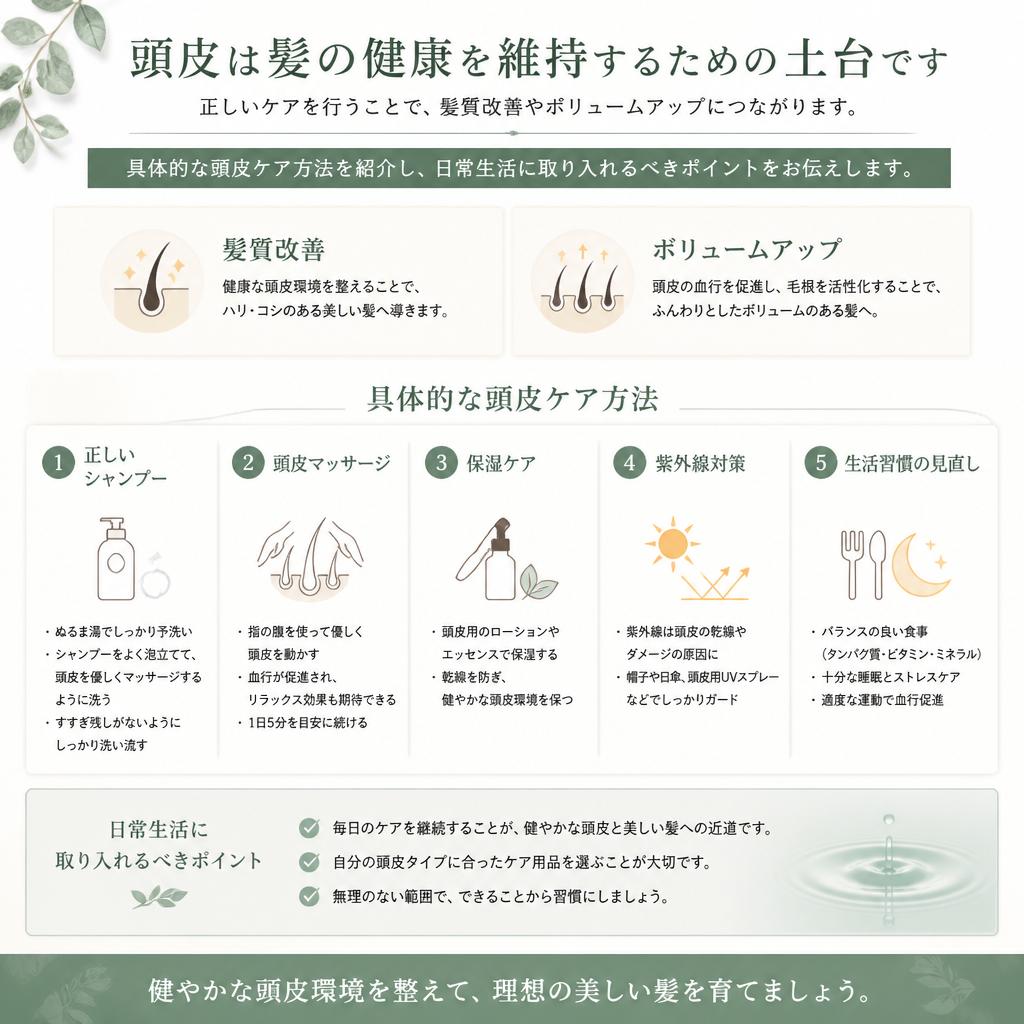 頭皮ケアの重要性