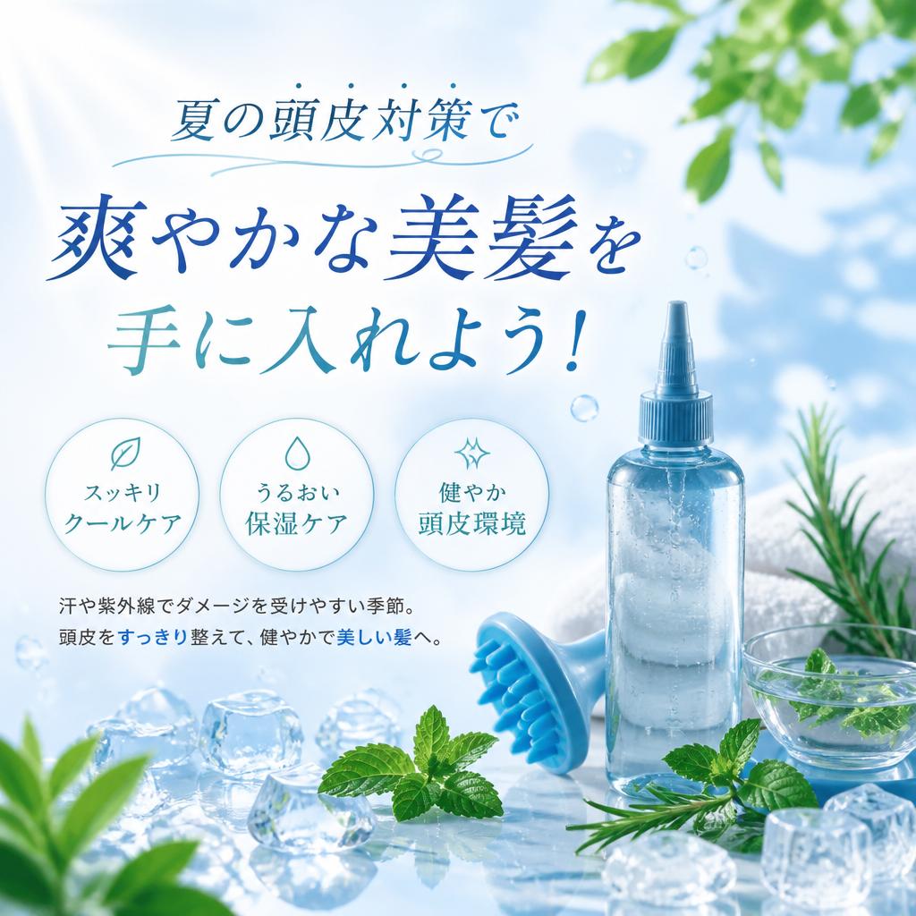 夏の頭皮対策で爽やかな美髪を手に入れよう！