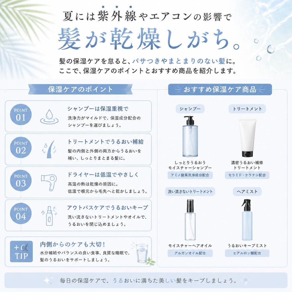 2. 髪の保湿ケアの重要性