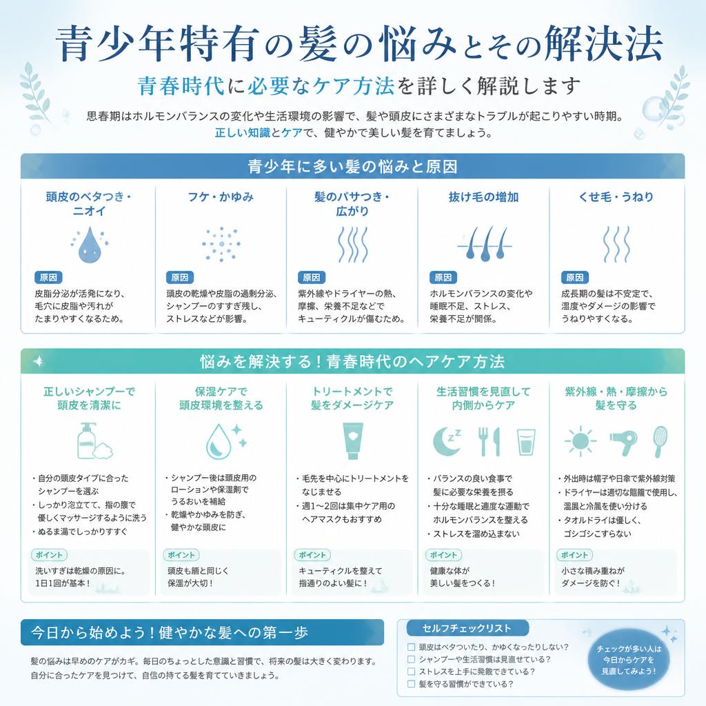 4. 青少年向け美容と髪の悩み