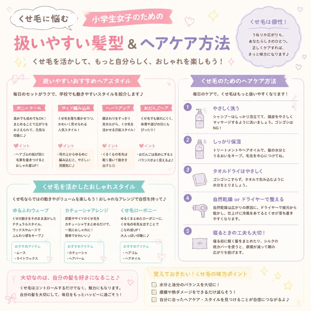 癖毛対策でさらさらヘア