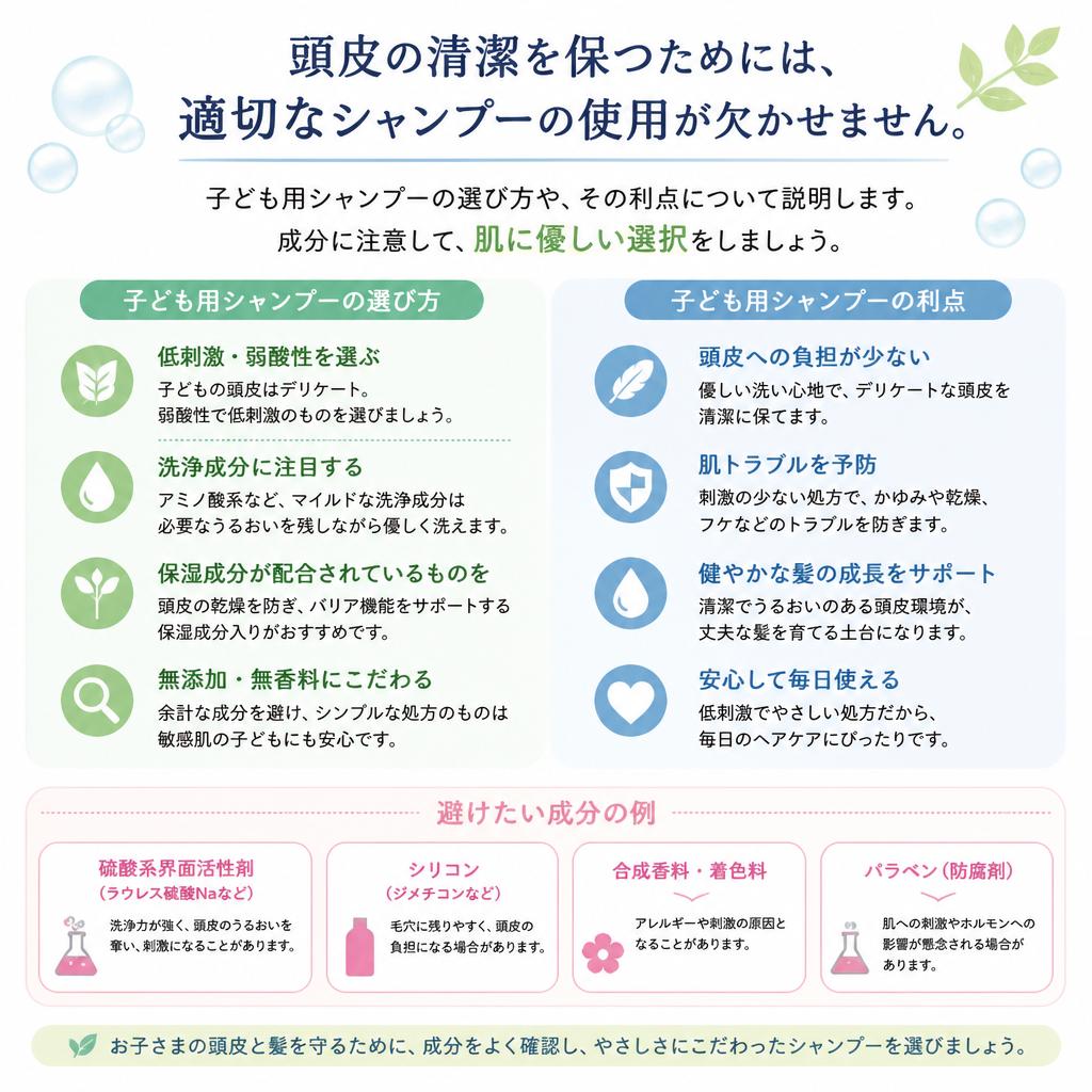 清潔なシャンプーの重要性