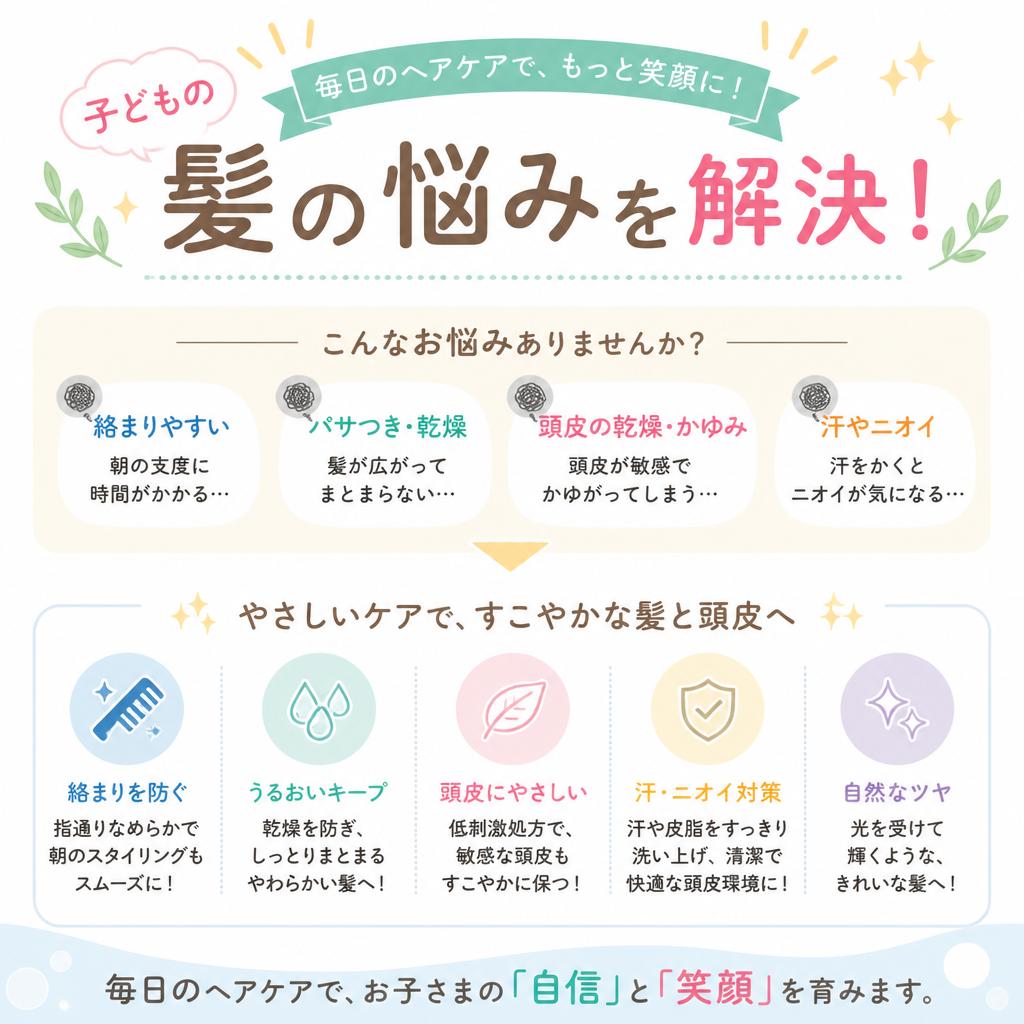 子どもの髪の悩みを解決！