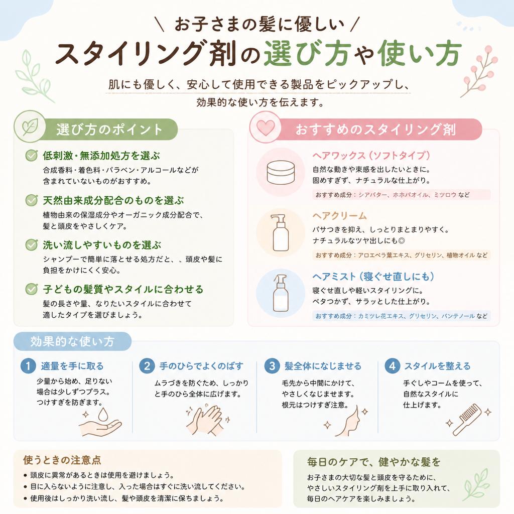 おすすめスタイリング剤の選び方