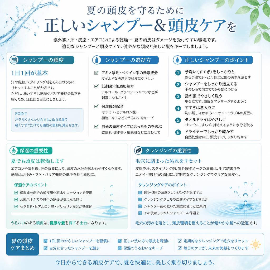 効果的なシャンプー・ケア方法